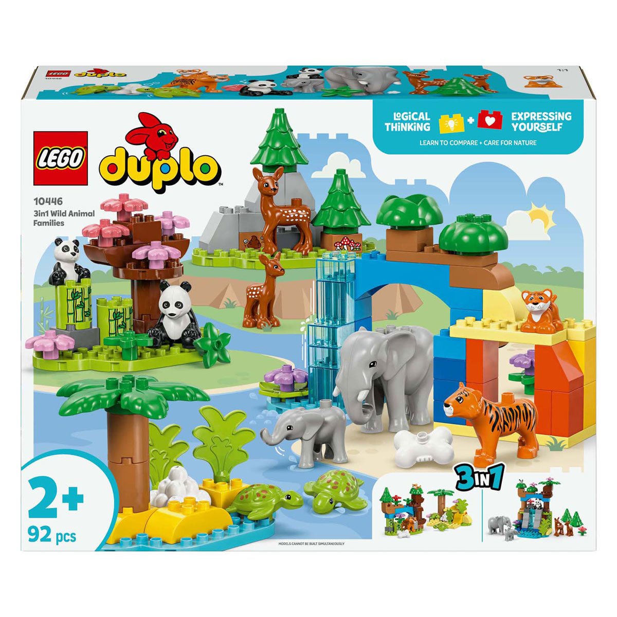 Lego duplo town 10446 3 в 1 семейства диви животни