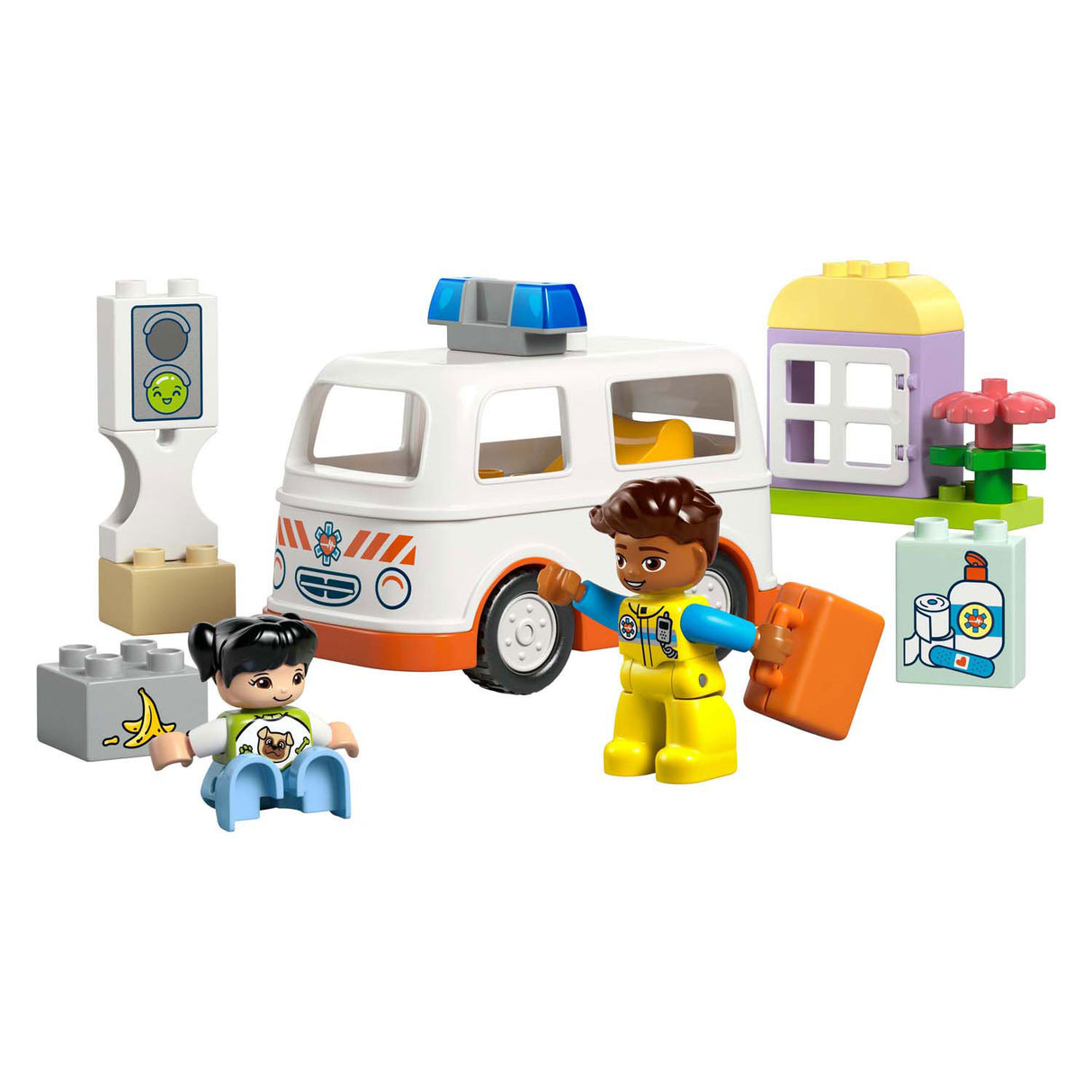 Lego Duplo Town 10447 ambulance with driver