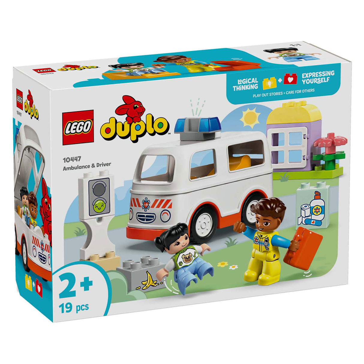 Lego Duplo Town 10447 ambulance with driver