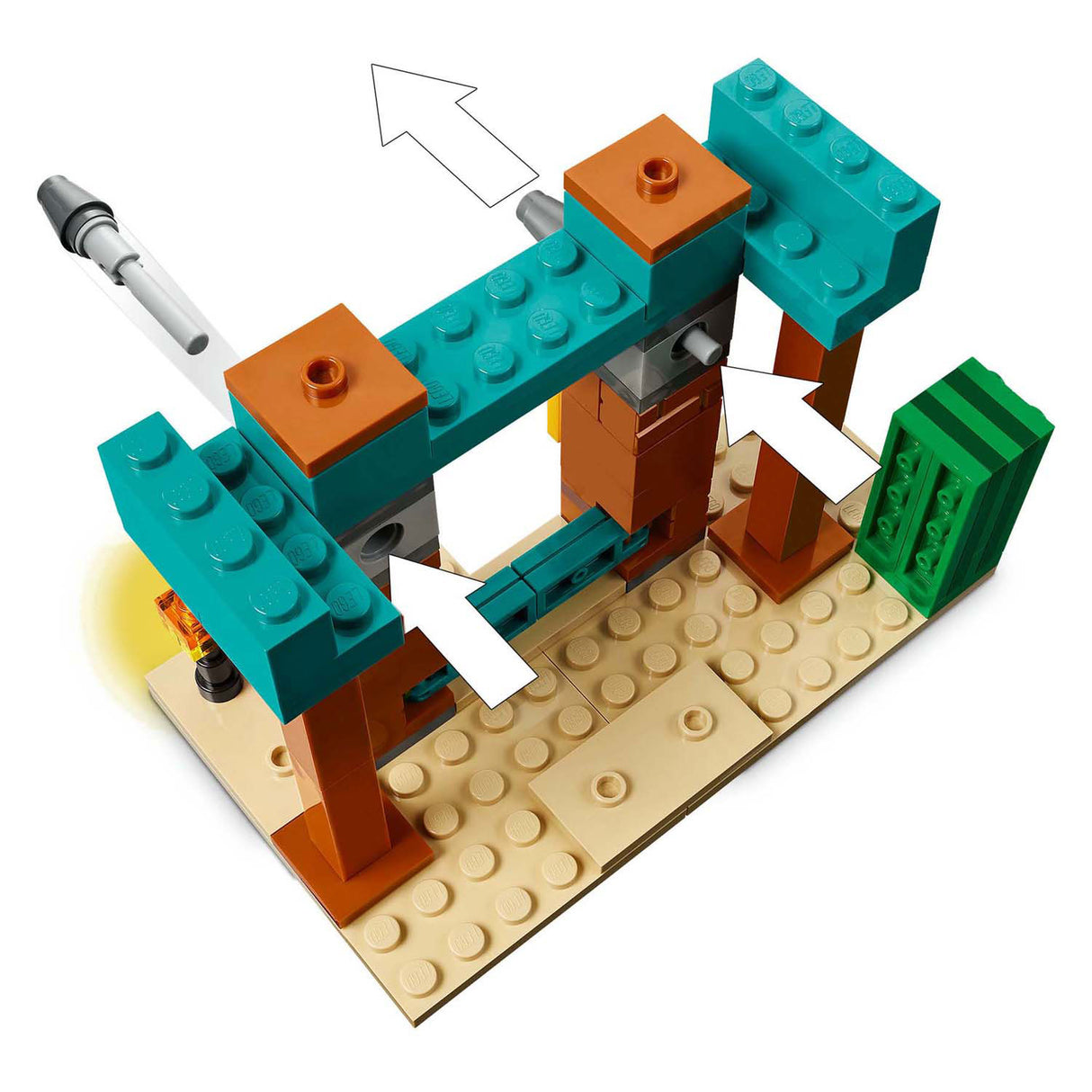 Lego minecraft 21267 the illagers in the desert