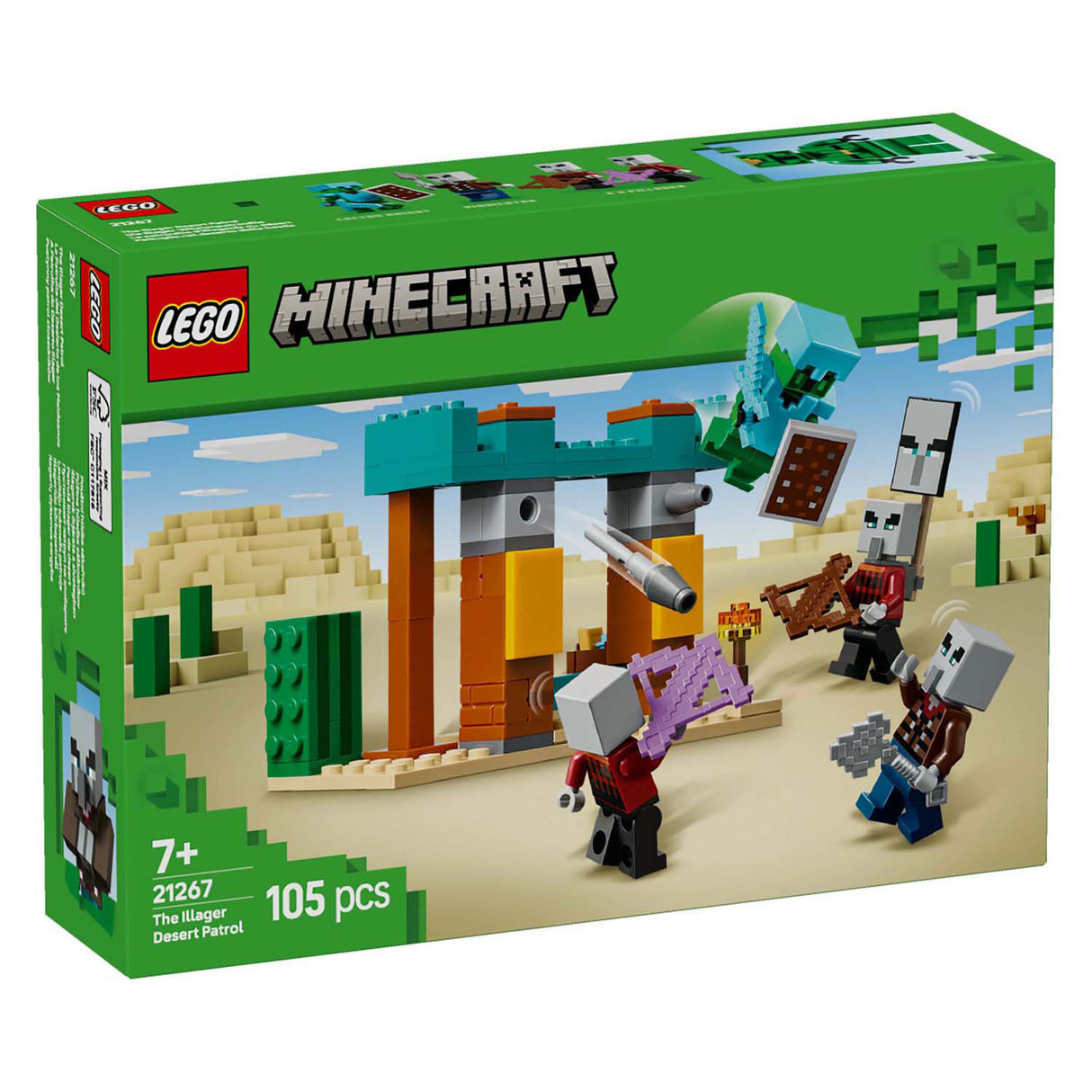 Lego Minecraft 21267 Die Illagerer in der Wüste