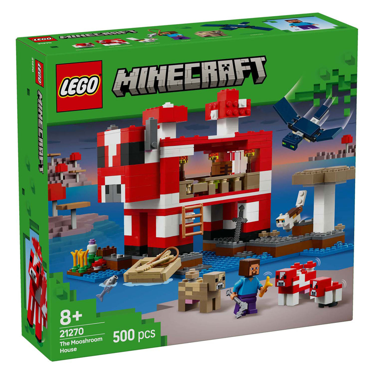Lego minecraft 21270 het mooshroom huis