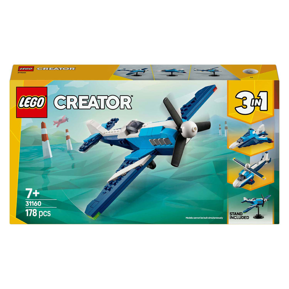 Lego 31160 Creator 3 in 1 Aircraft da corse aeronautico
