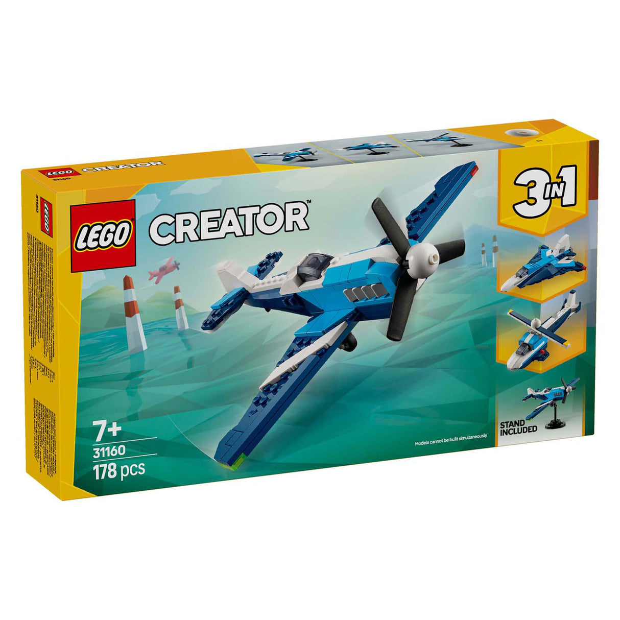 Lego 31160 Creator 3 in 1 Aircraft da corse aeronautico