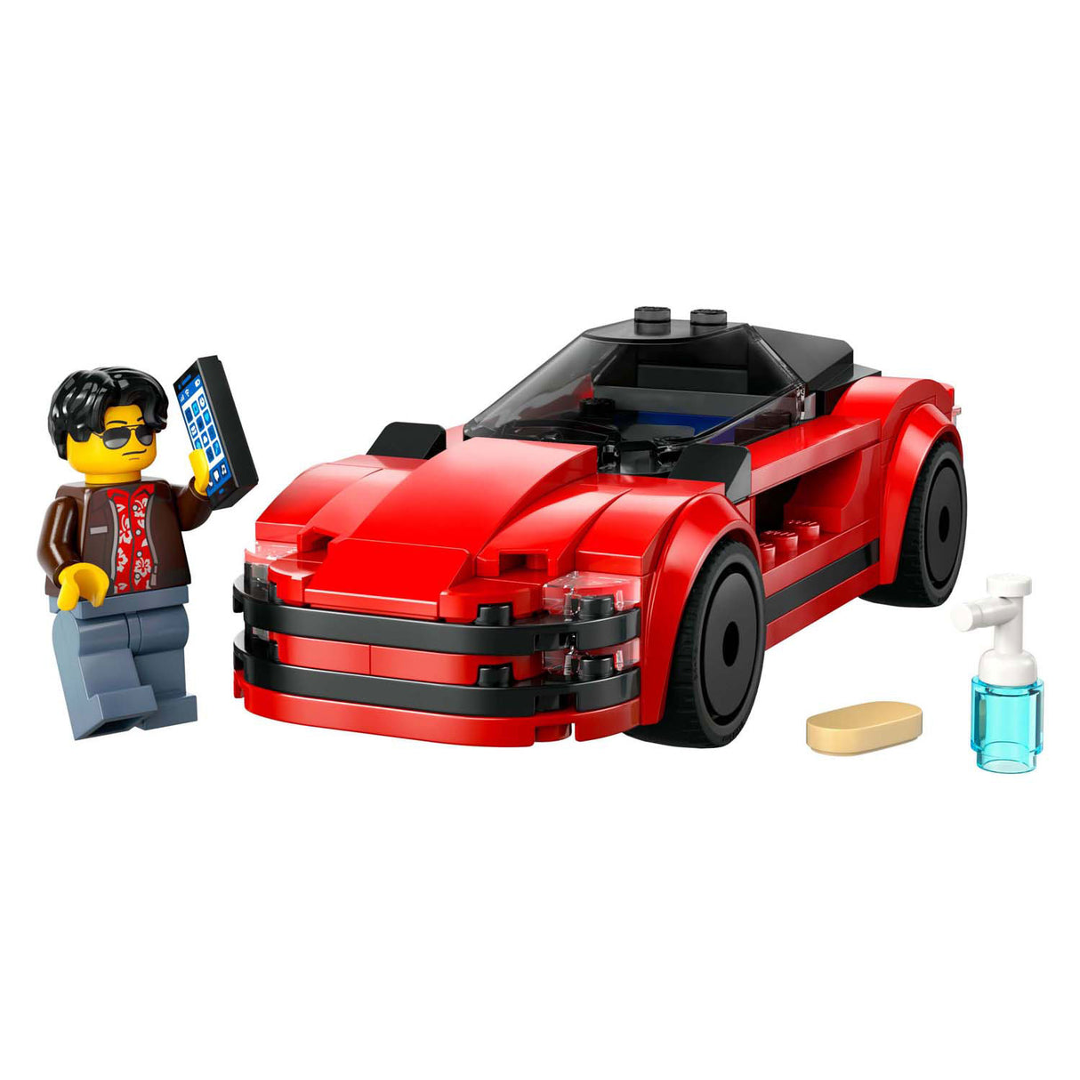 Lego city 60448 coche deportivo rojo