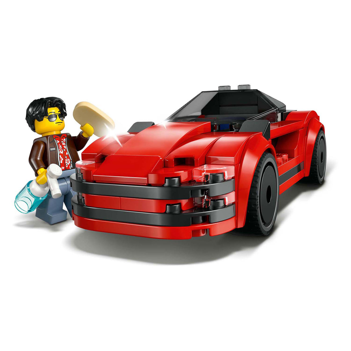 Lego city 60448 coche deportivo rojo