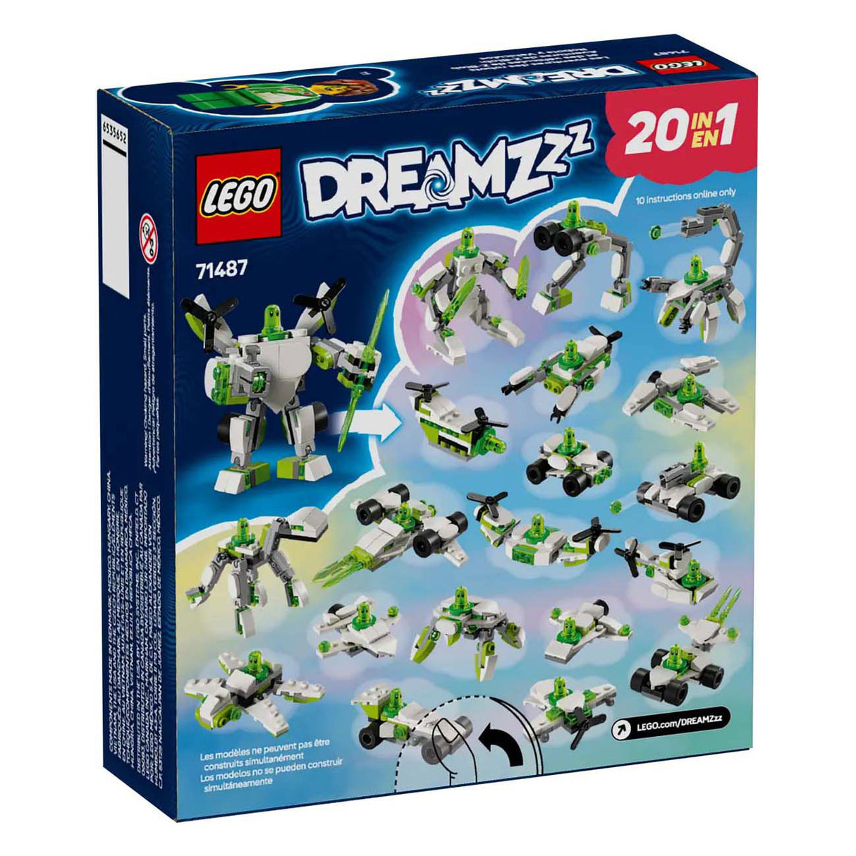 Lego Dreamzzz 71487 Z-Blobs Robot and Vehicle Adventures