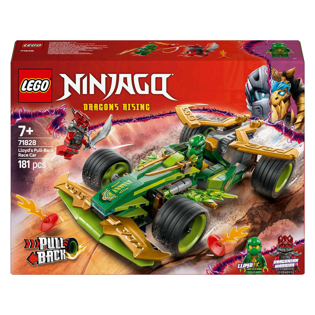 Lego ninjago 71828 lloyds pull back dirkalnik