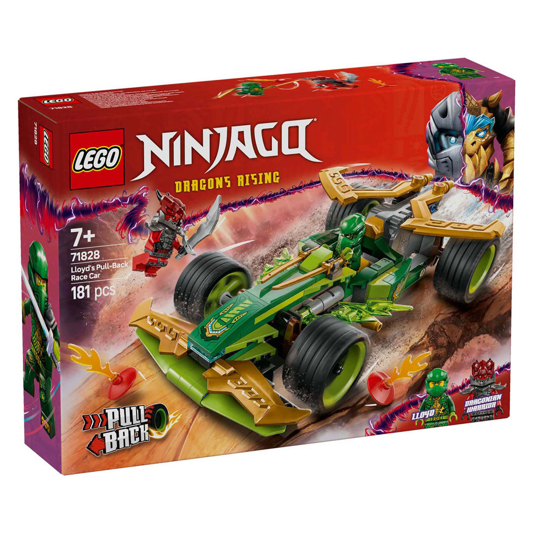 Lego ninjago 71828 lloyds pull back dirkalnik