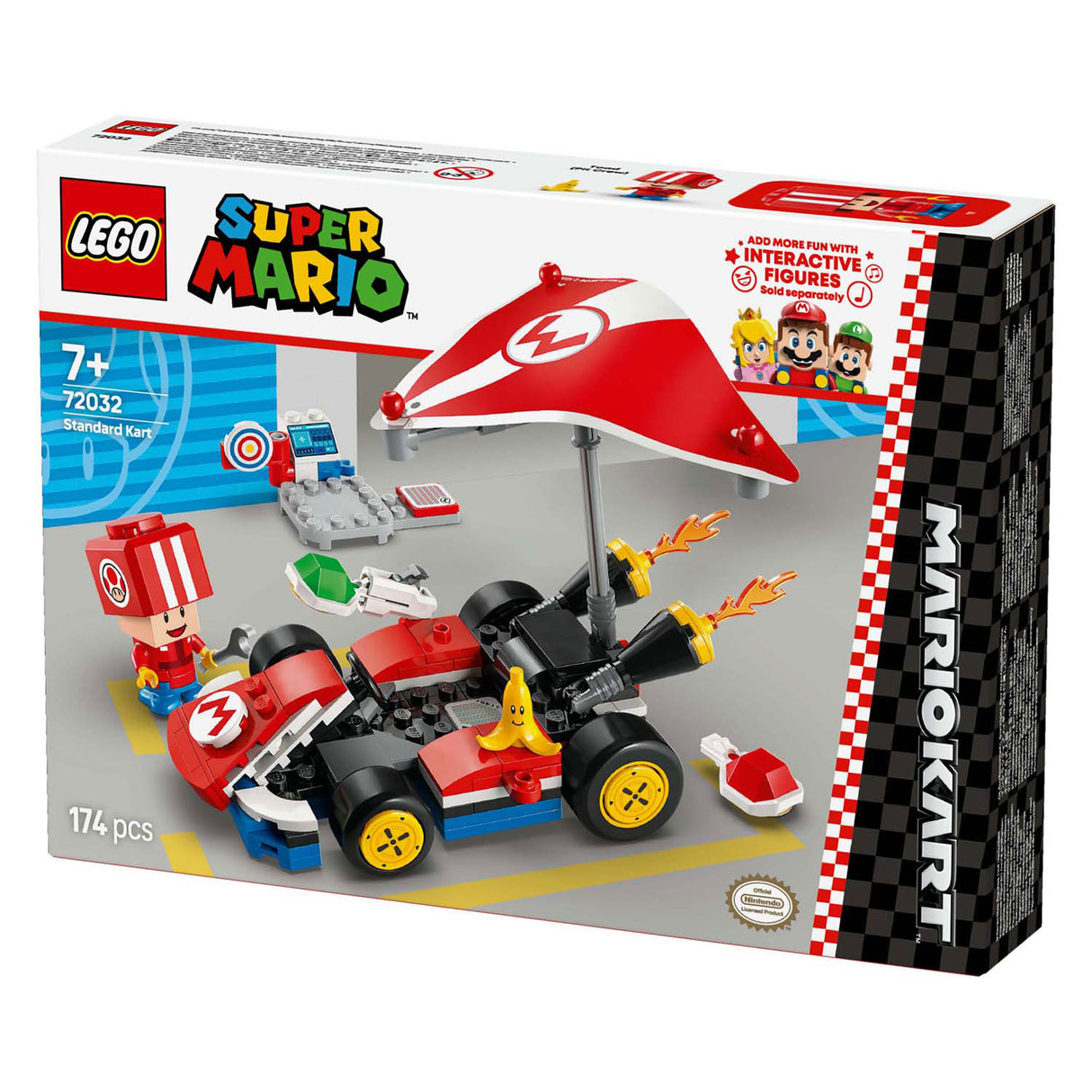 Lego super mario 72032 kart standard di mario kart