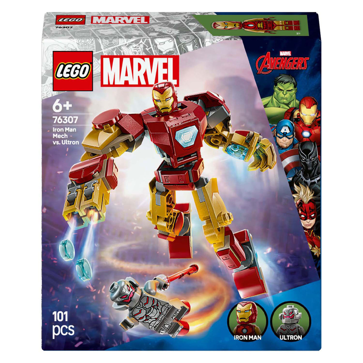 Lego superhjältar 76307 iron man mech vs. Ultron
