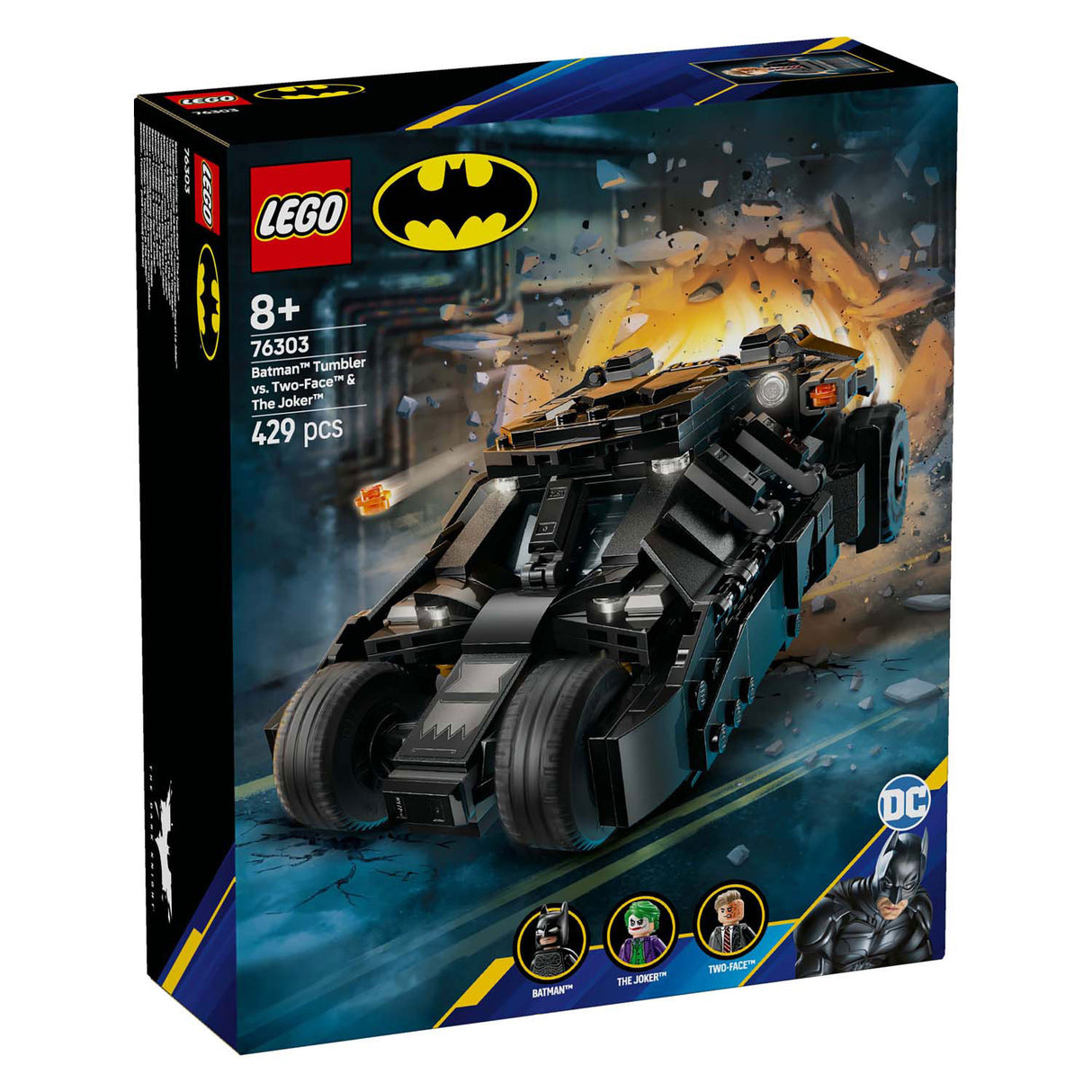 LEGO DC 76303 Batman Tumbler gegen Zweigesicht und der Joker