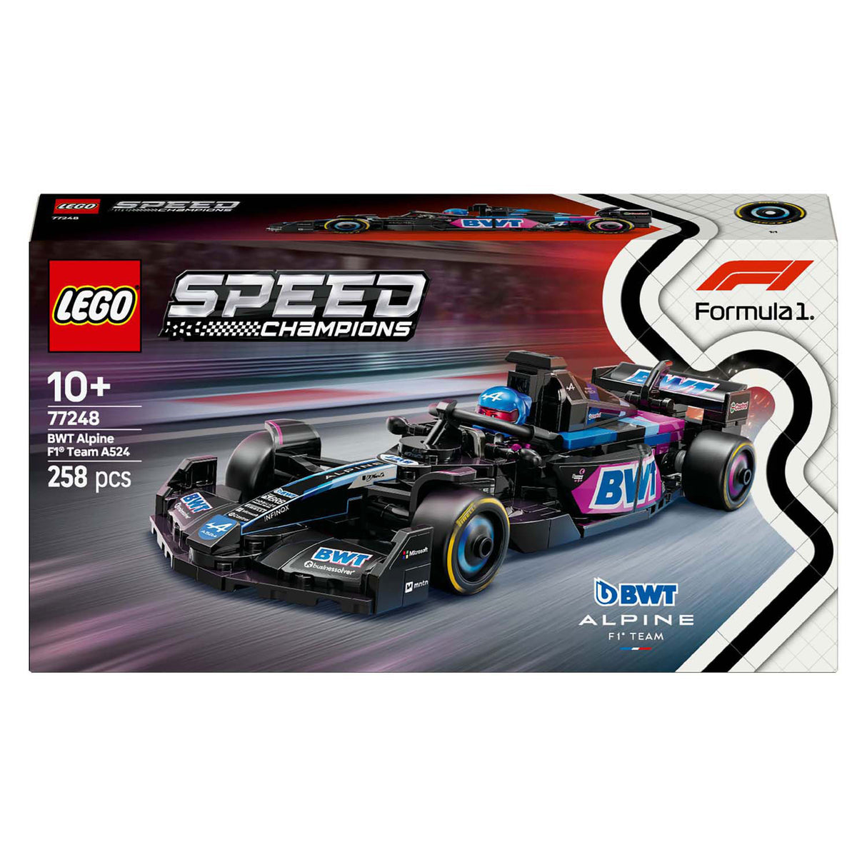Závodní vůz Lego speed champions 77248 bwt alpine f1 team a524
