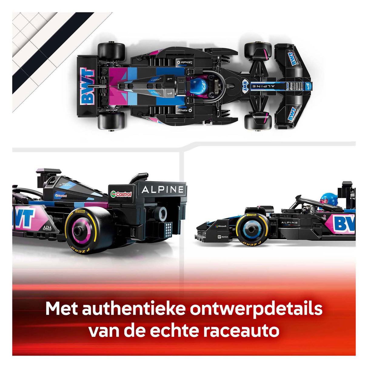 Závodní vůz Lego speed champions 77248 bwt alpine f1 team a524