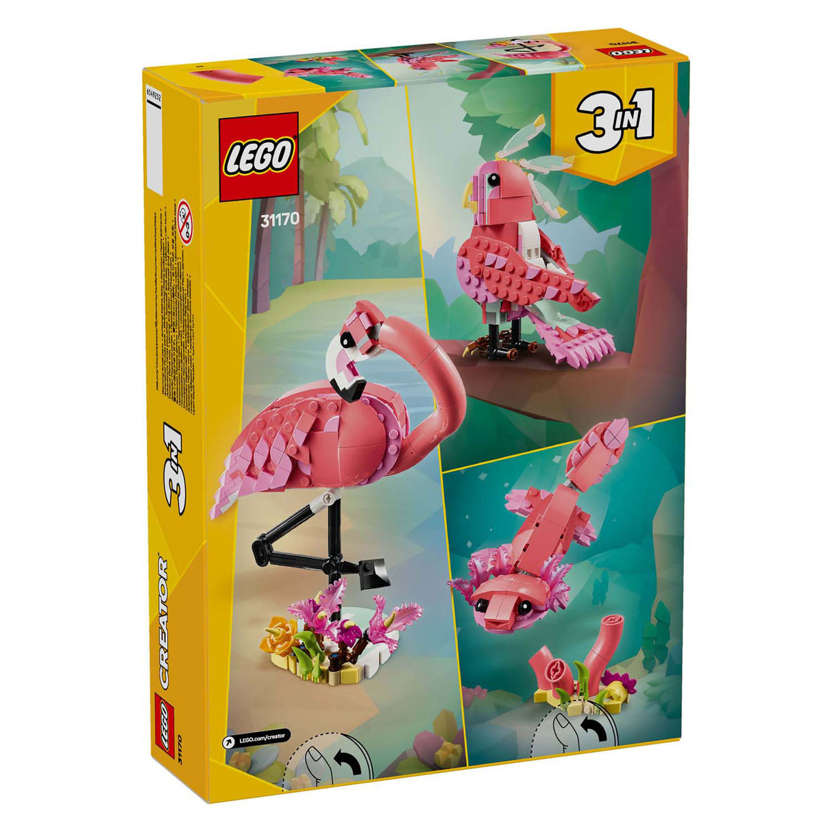 Lego creator 31170 wild animals pink flamingo