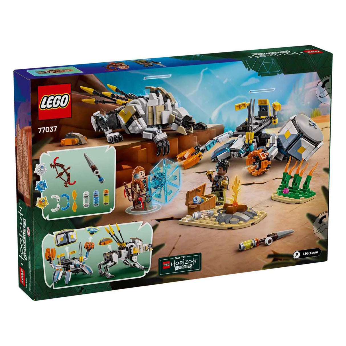 LEGO Horizon 77037 Aloy e Varl vs. Shell-Walker e Sawtooth