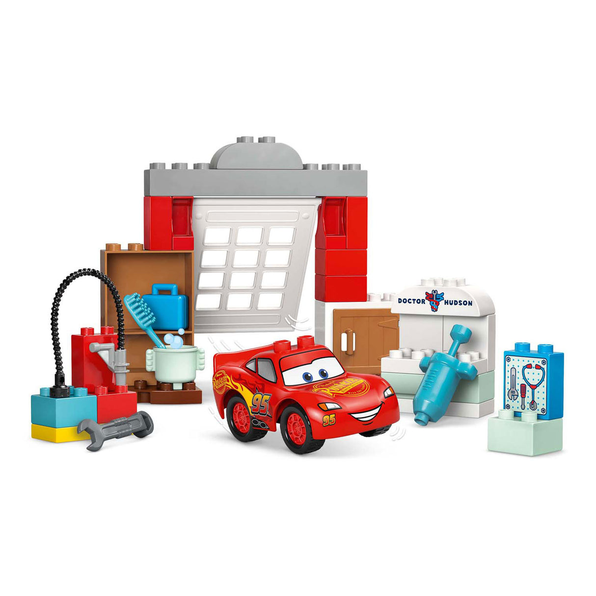 Disney LEGO 10456 Duplo McQueens Visita a Docs Garage