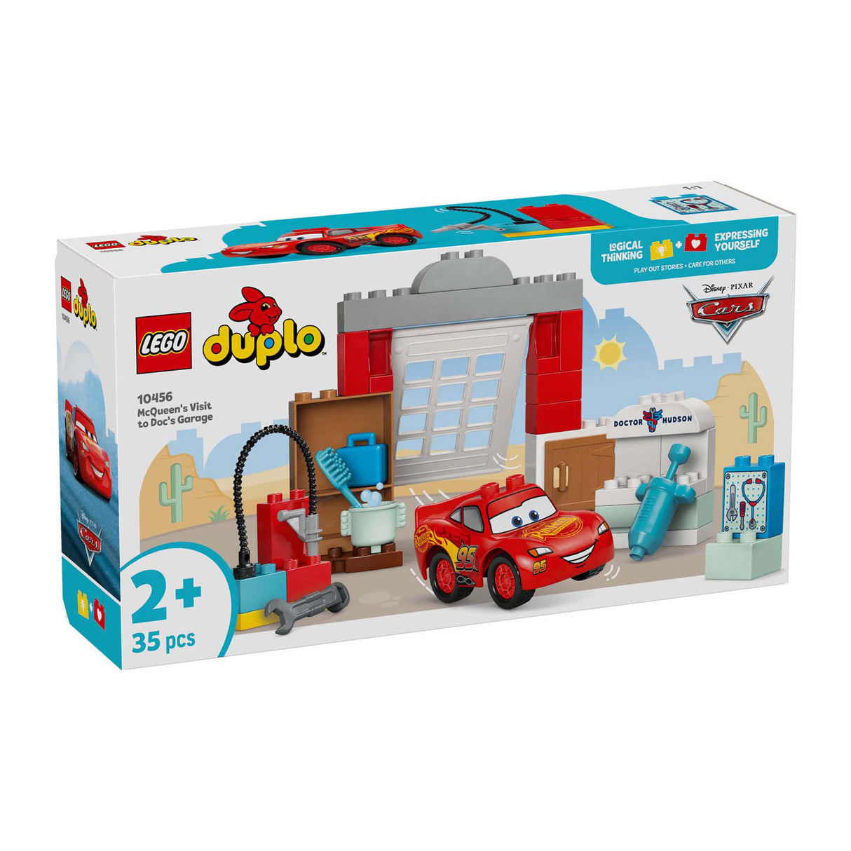 Lego 10456 Duplo Wizyta Disneya Mcqueena w garażu lekarzy