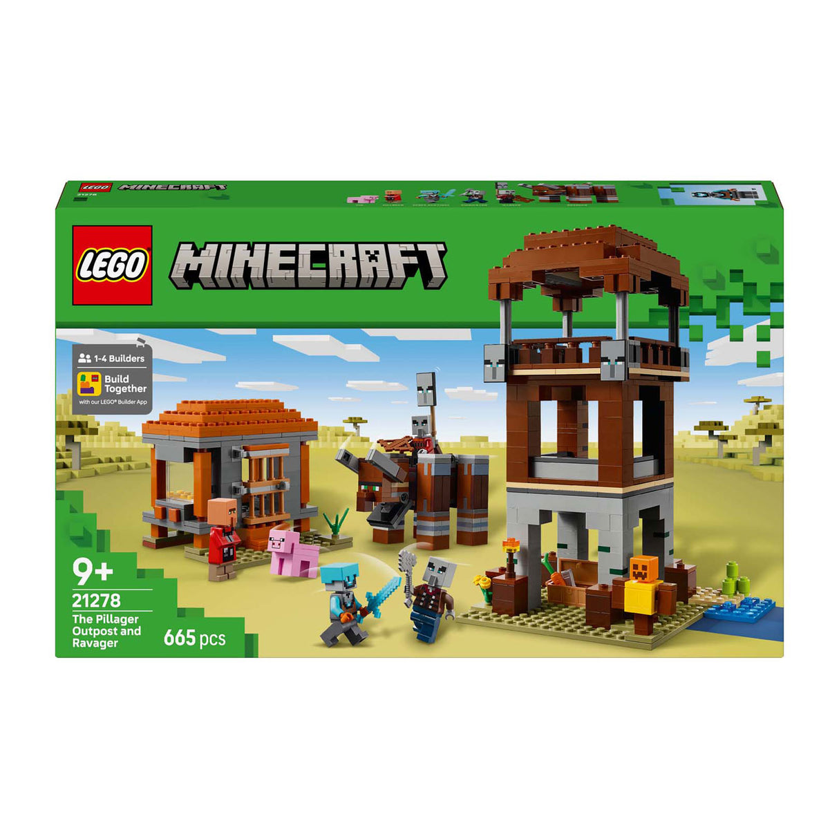 HOPPE LEGO 21278 Minecraft Il looter buitenpost e distrugge
