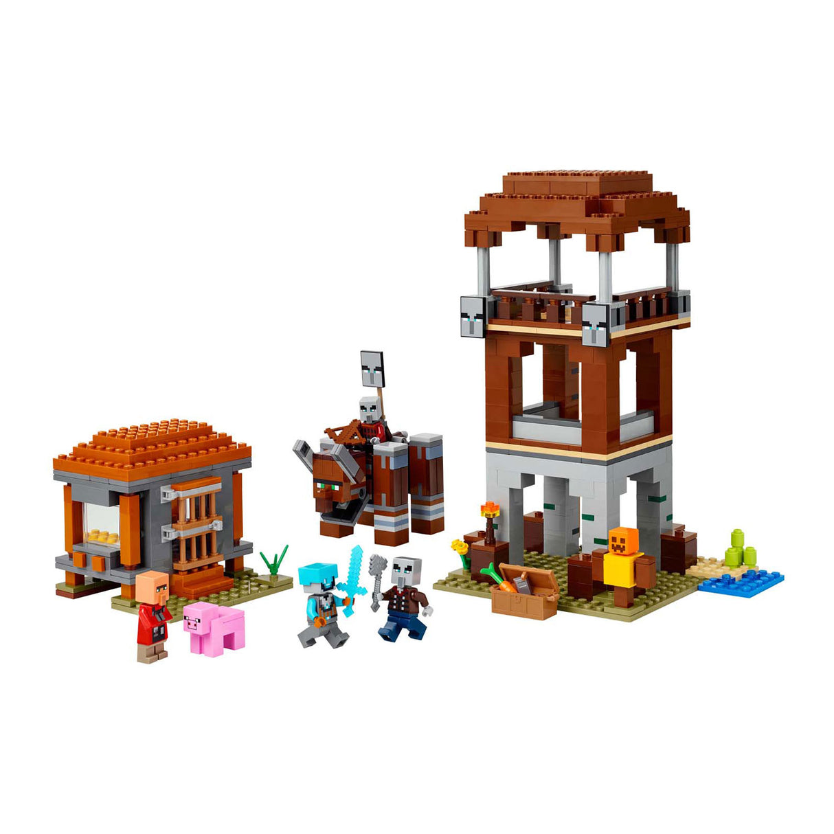 HOPPE LEGO 21278 Minecraft Il looter buitenpost e distrugge
