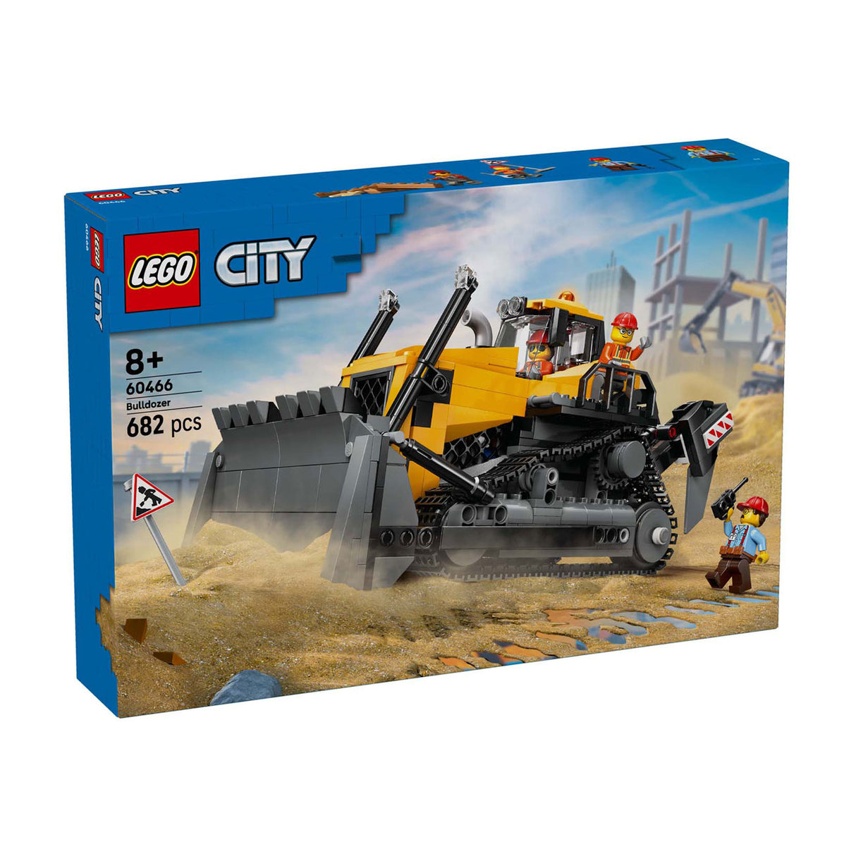 LEGO 60466 City Big Vehicles Yellow Bulldozer