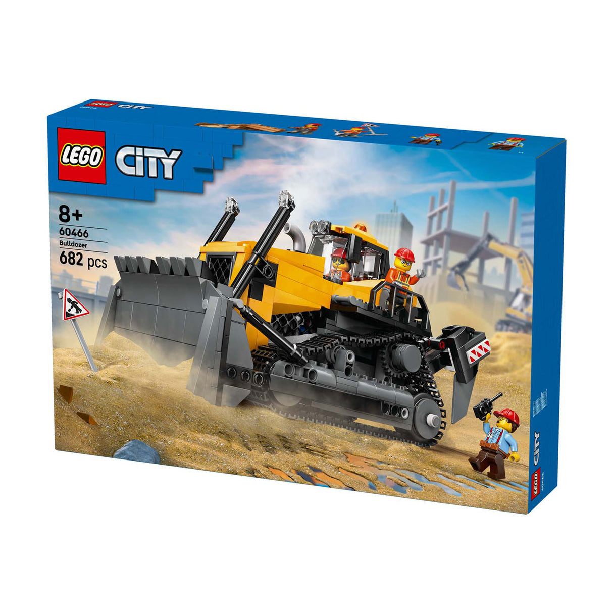 LEGO 60466 City Big Vehicles Yellow Bulldozer