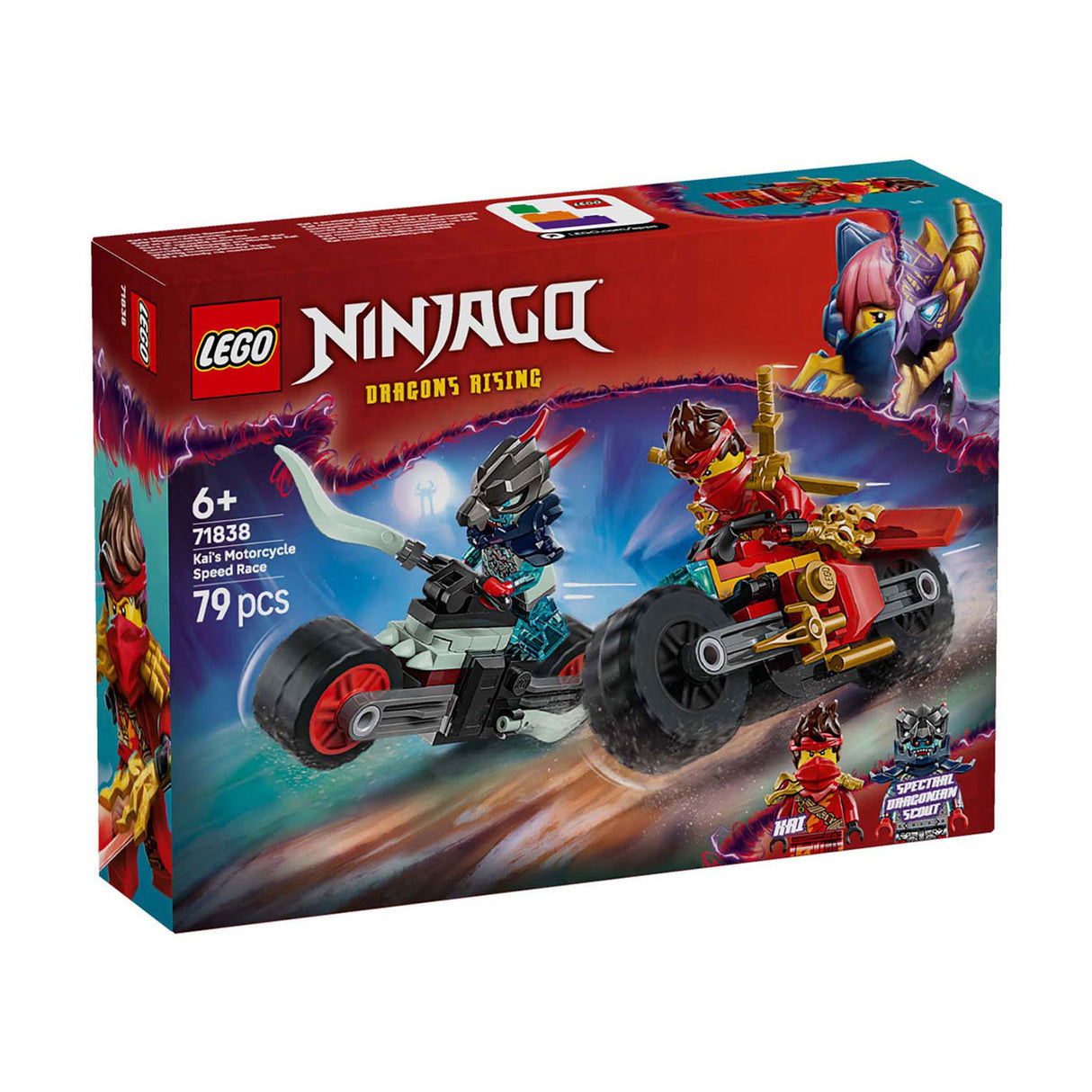 Lego ninjago 71838 kai's motorcycle race