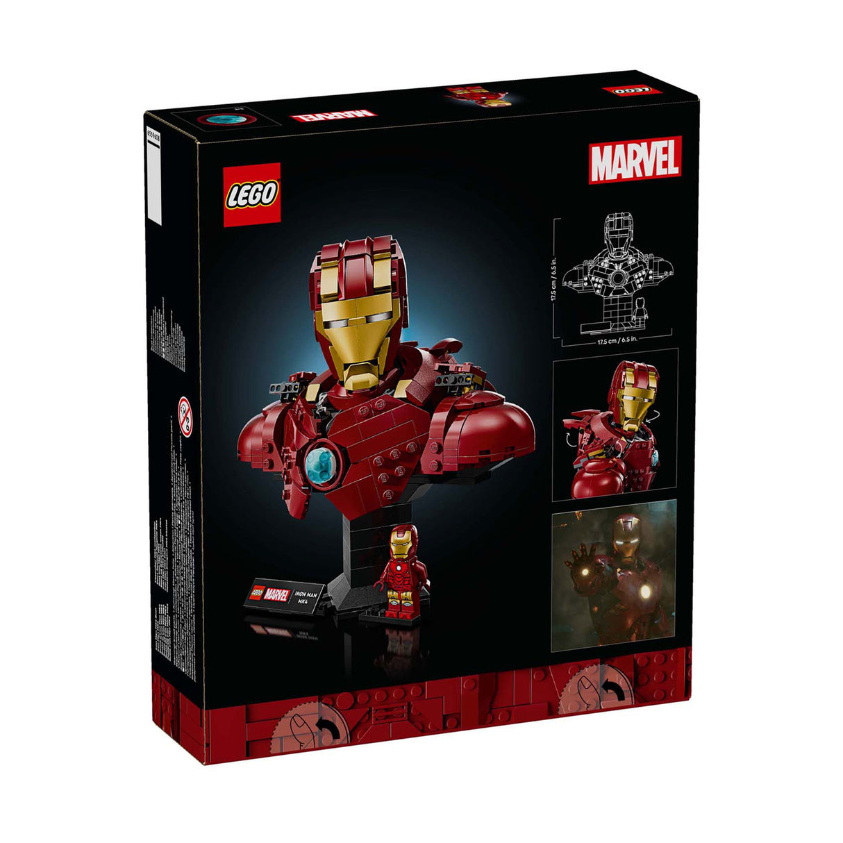 Lego super heroes marvel 76327 iron man mk4 bust