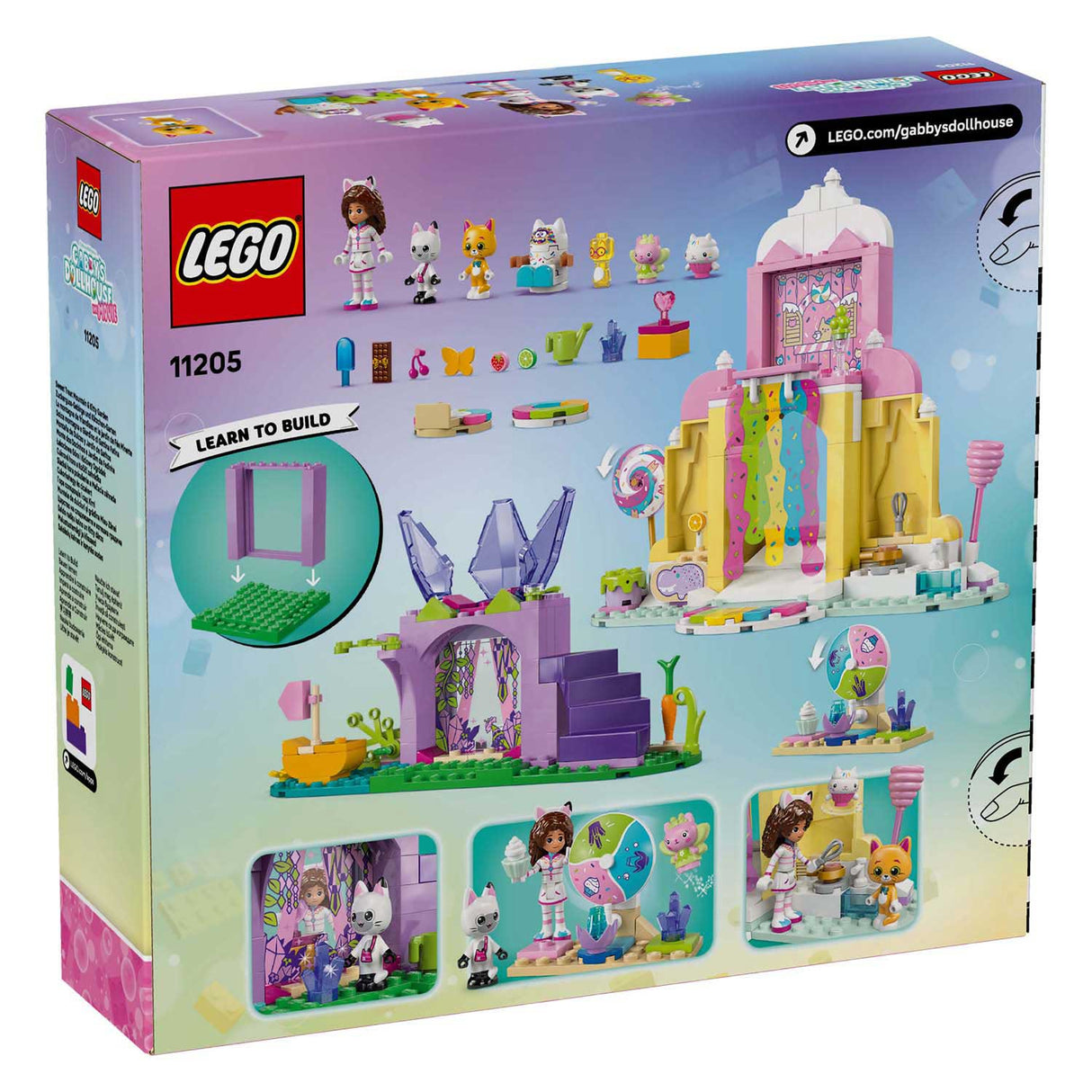 Lego Gabby's Dollhouse 11205 Candy Mountain and Kitten Garden