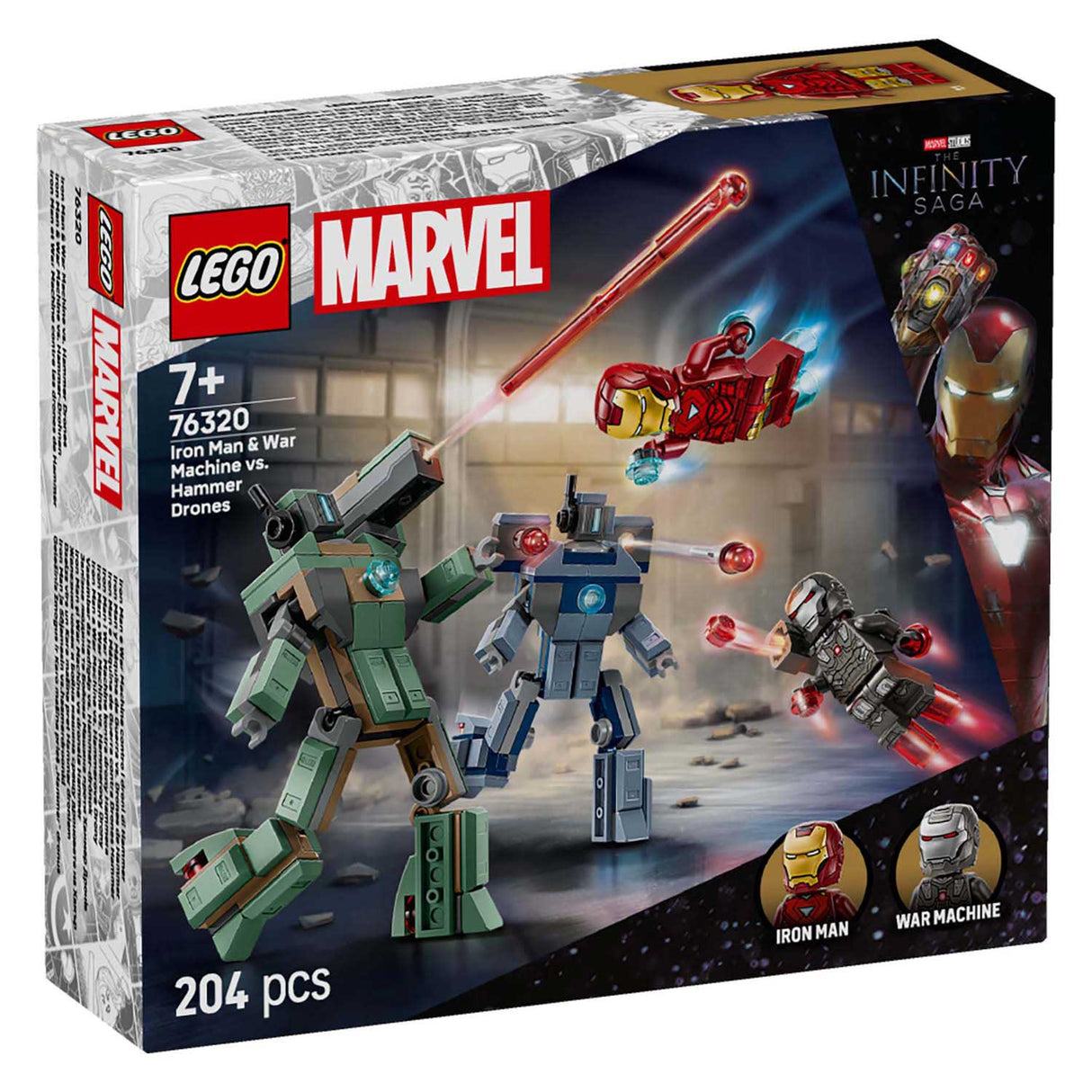 Lego super heroes marvel 76320 iron man and war machine vs hammer drones