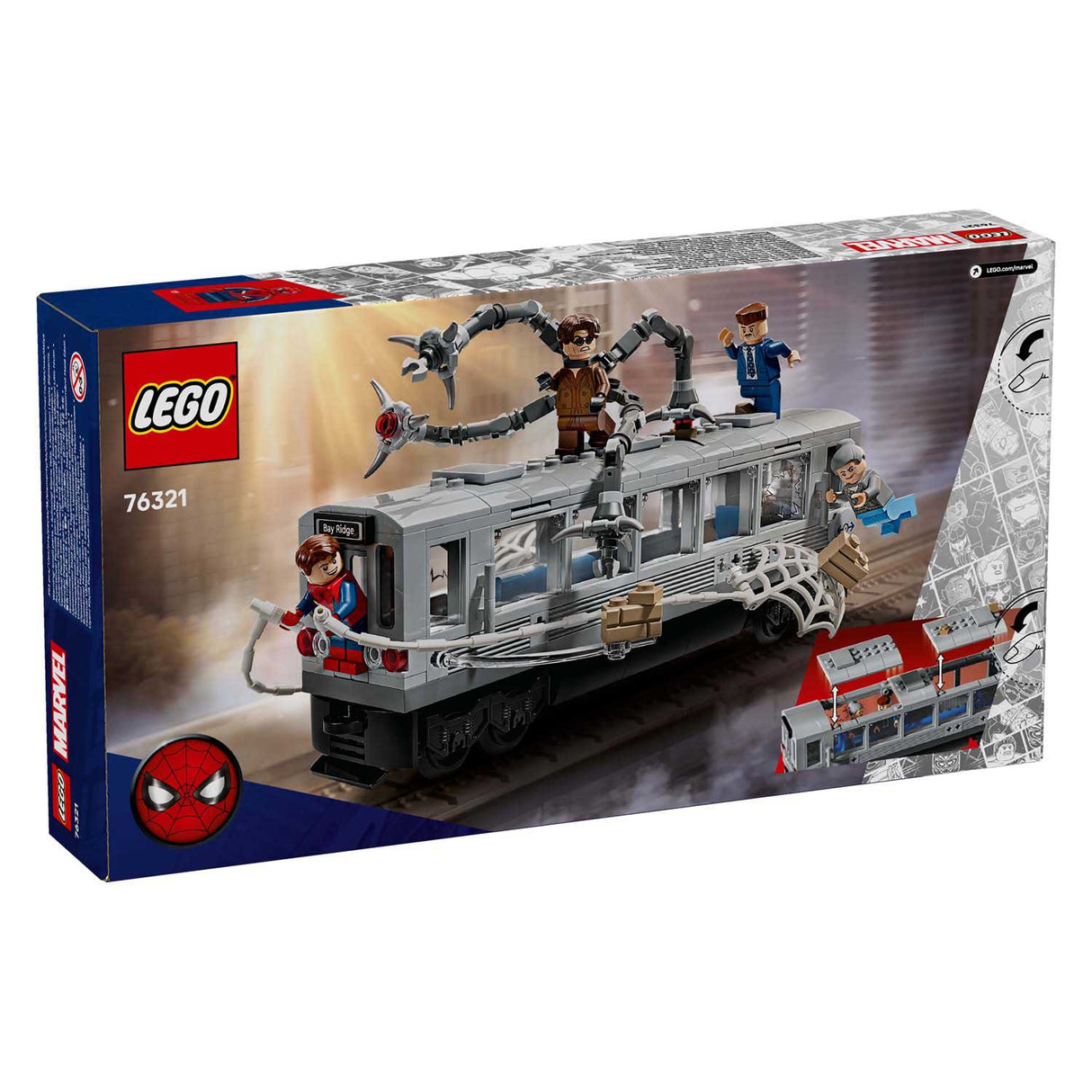 Lego super heroes marvel 76321 spider-man vs doc ock metro scene