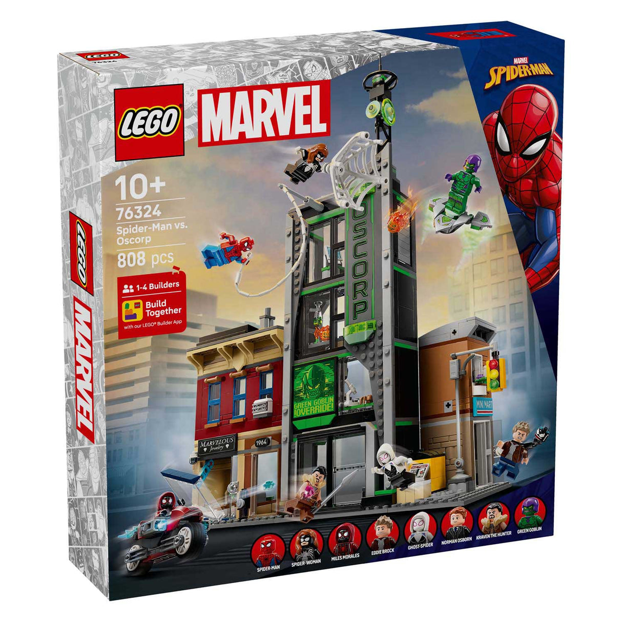 Lego super heroes marvel 76324 spider-man vs. oscorp