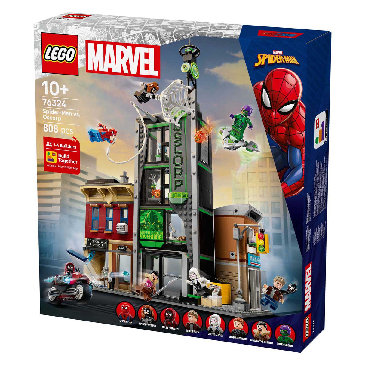Lego super heroes marvel 76324 spider-man vs. oscorp