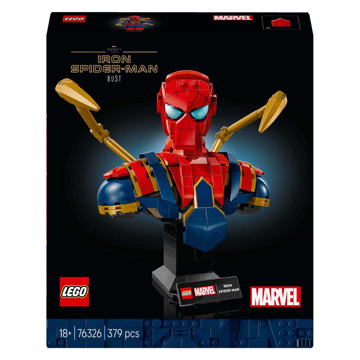 Lego super heroes 76326 iron spider-man bust