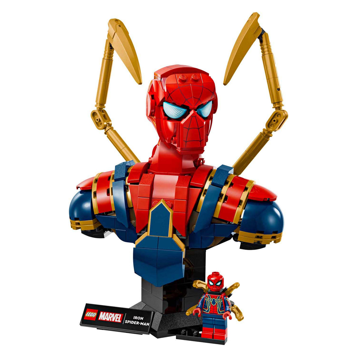 Lego super heroes 76326 iron spider-man bust
