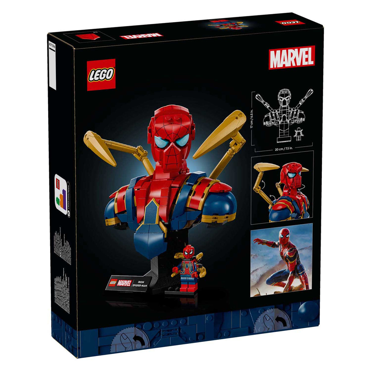Lego super heroes 76326 iron spider-man bust