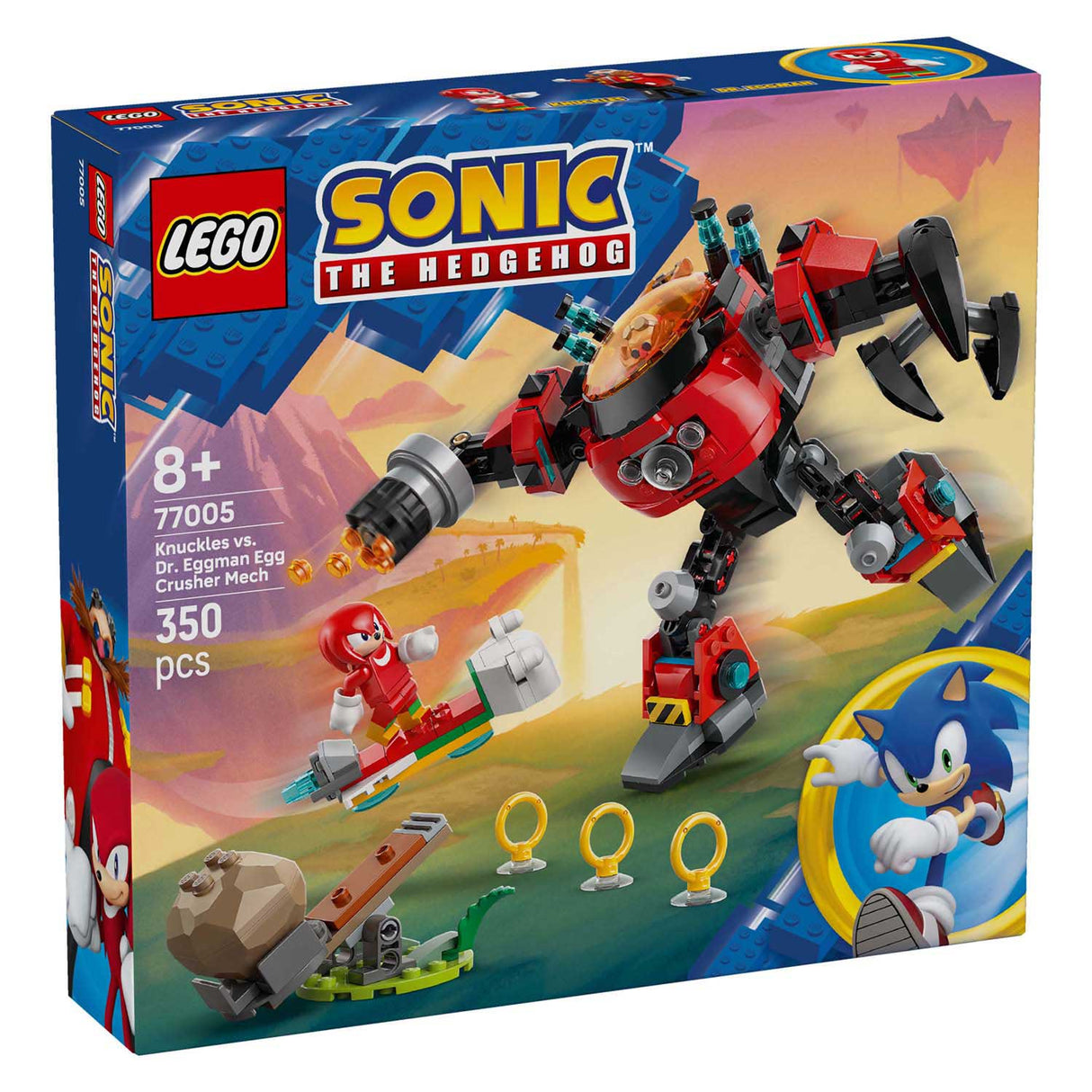 Lego Sonic 77005 Knuckles vs. Dr. Eggman Egg Crusher Mech