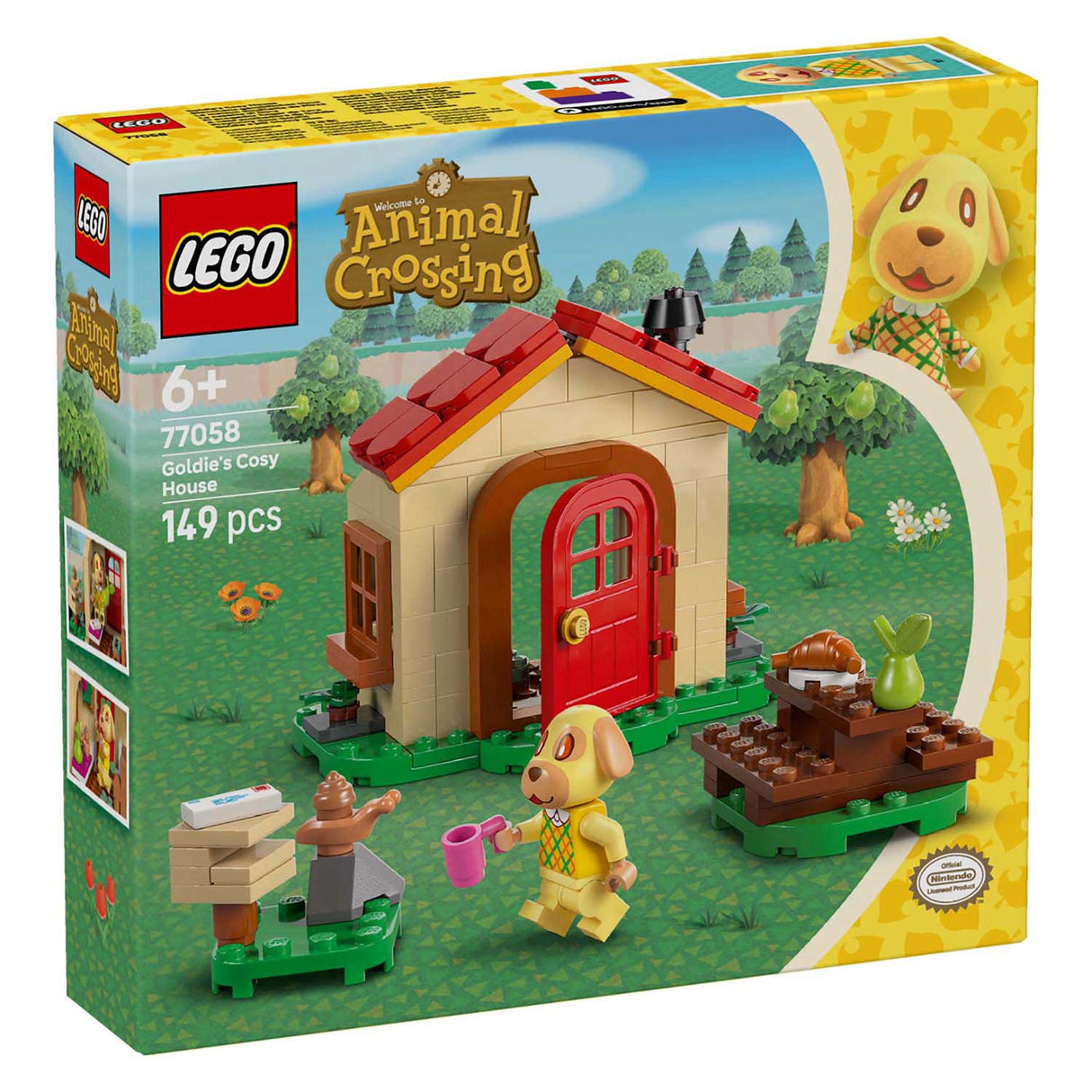 Lego Animal Crossing 77058 Goldies Cozy House Building Set