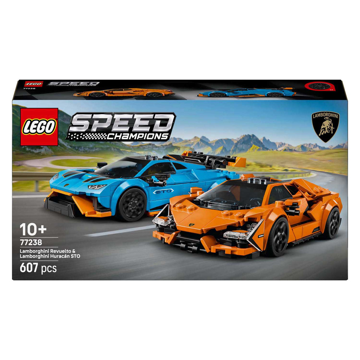Lego Speed Champions 77238 Lamborghini Revuelto an Huracan Sto