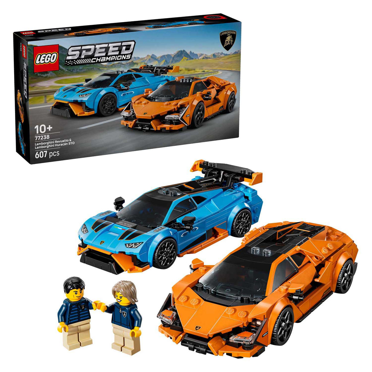 Lego Speed Champions 77238 Lamborghini Revuelto an Huracan Sto