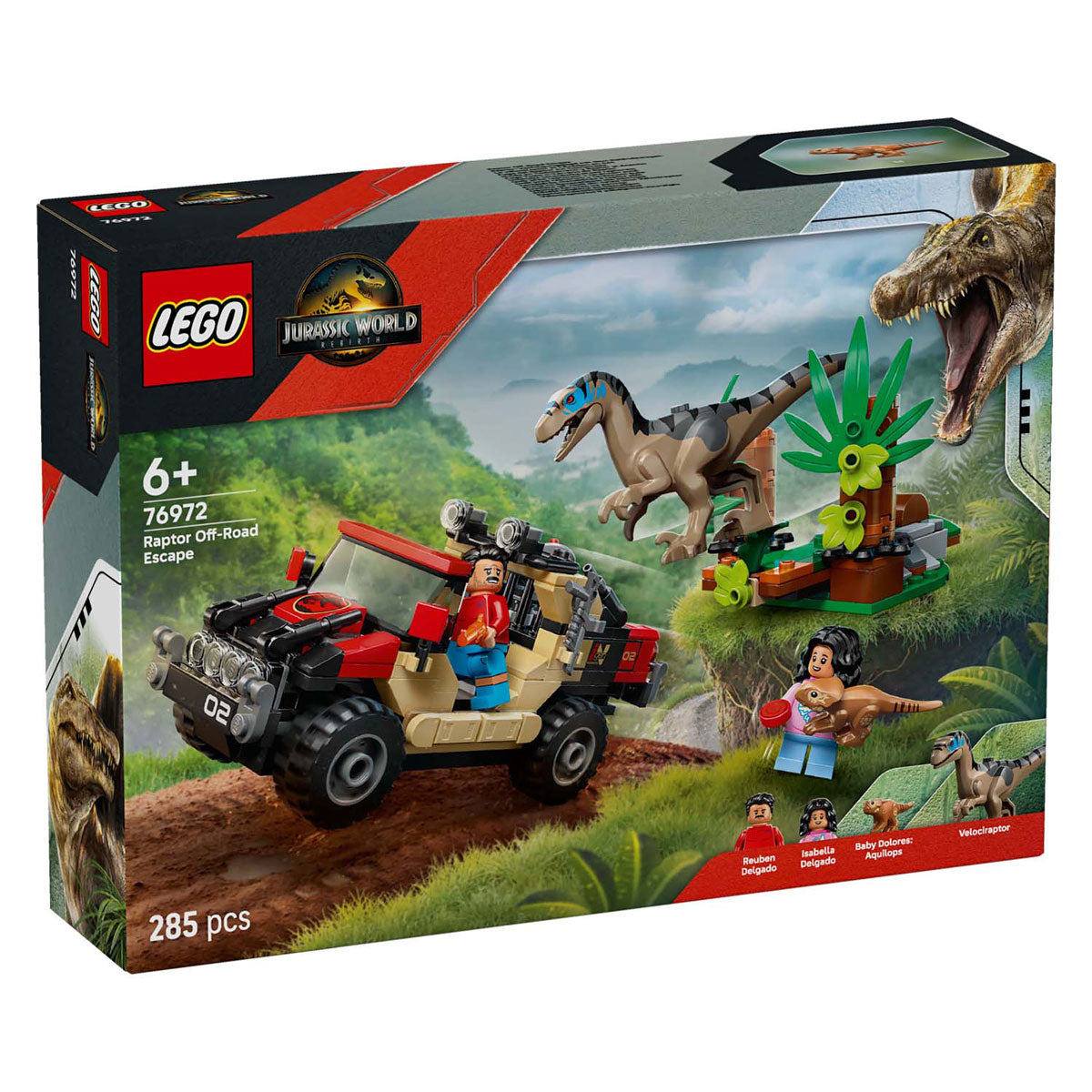 Lego jurassic world 76972 offroad eaptor escape