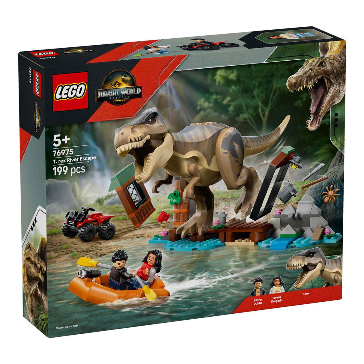 Lego jurassic world 76975 t. rex river escape
