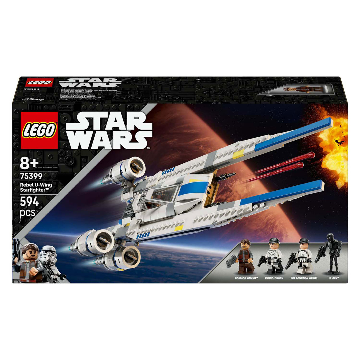Lego star wars 75399 nebo vesmírná stíhačka rebelů U-wing