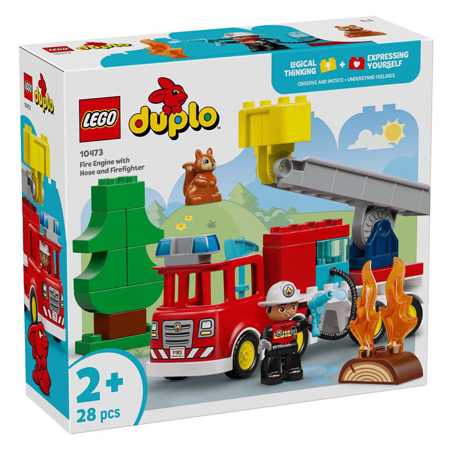 Lego duplo town 10473 brandweertruck met slang en brandweerman