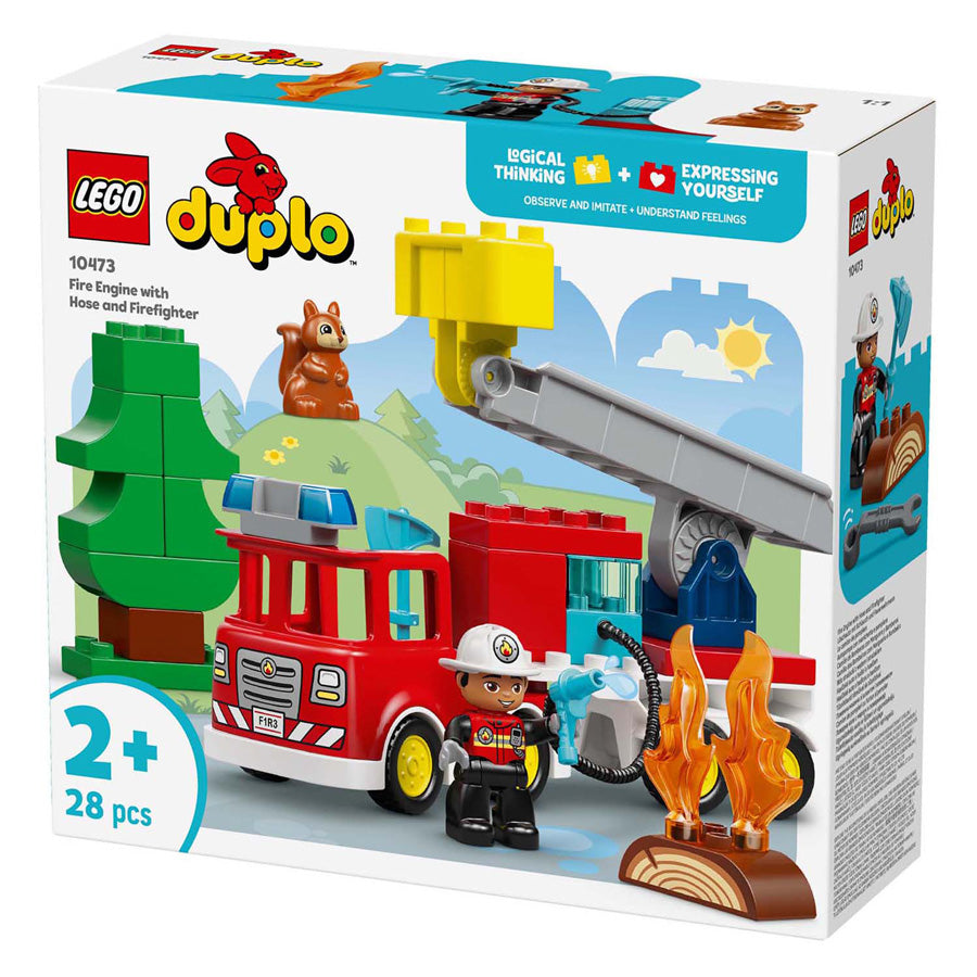 Lego duplo town 10473 brandweertruck met slang en brandweerman