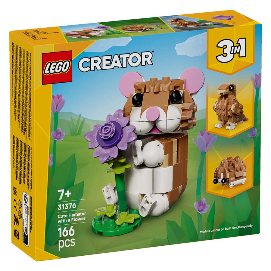 Lego creator 31376 schattige hamster met bloem