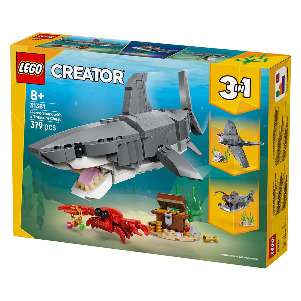 Lego creator 31381 woeste haai met schatkist