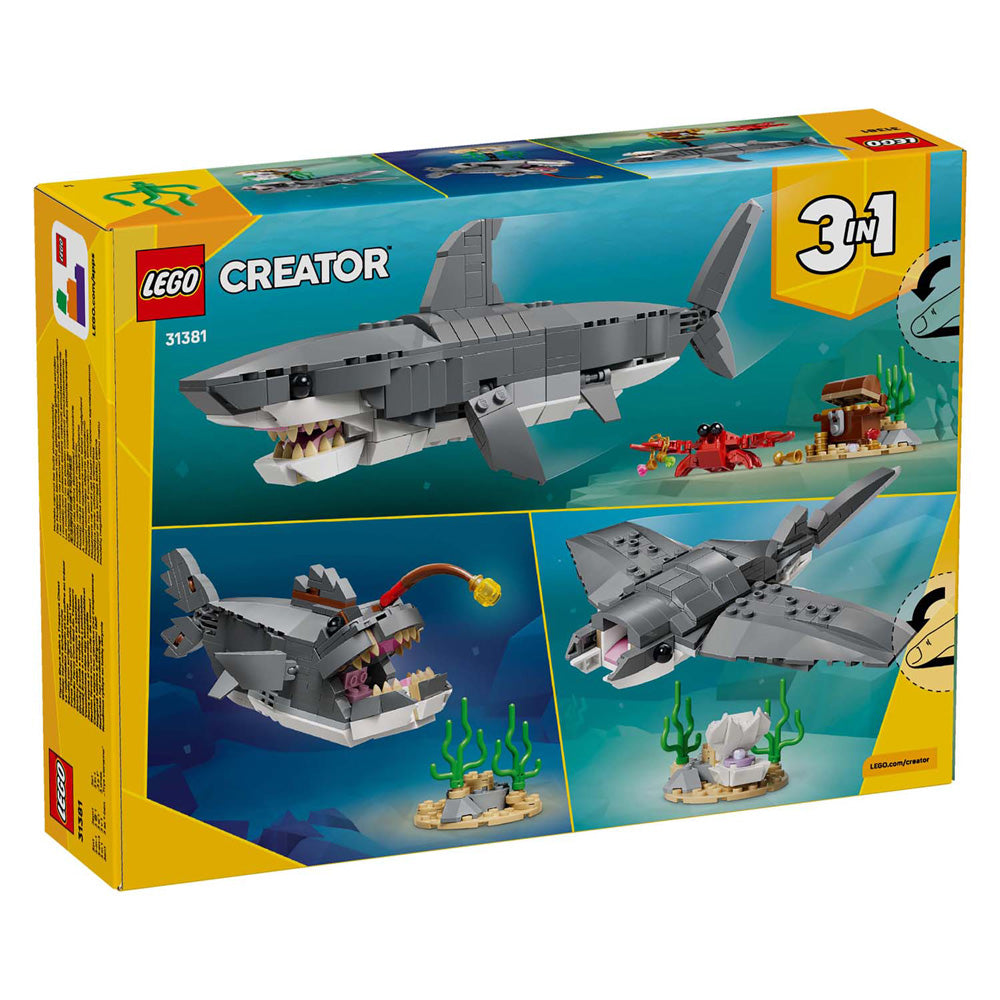 Lego creator 31381 woeste haai met schatkist