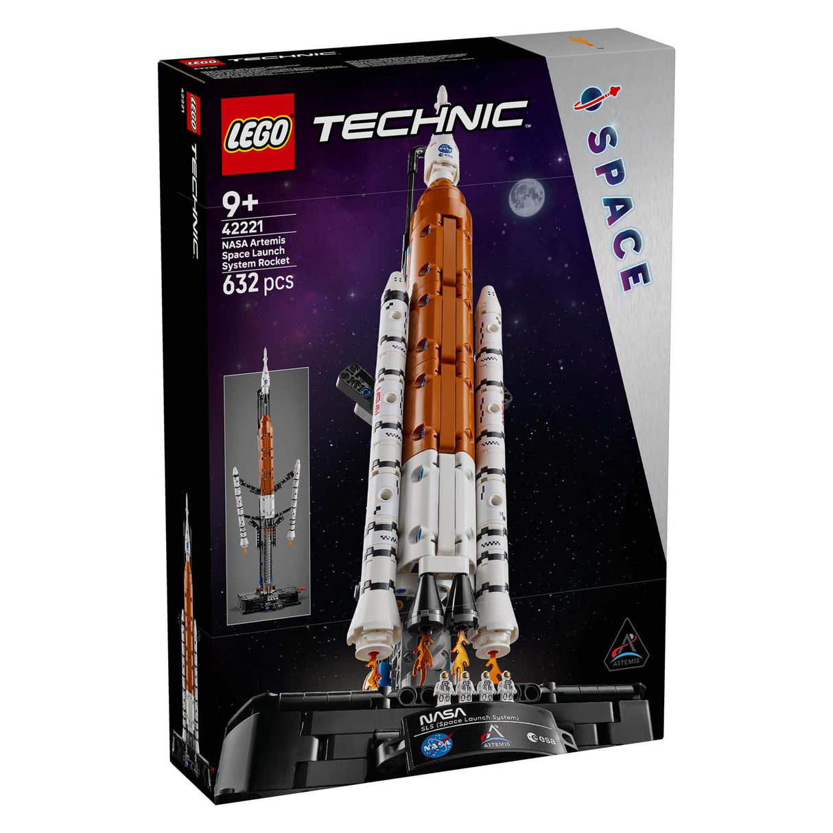 Lego technic 42221 nasa artemis ruimteraket