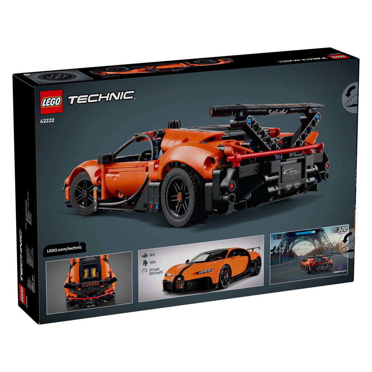 Lego technic 42222 bugatti chiron pur sport hypercar
